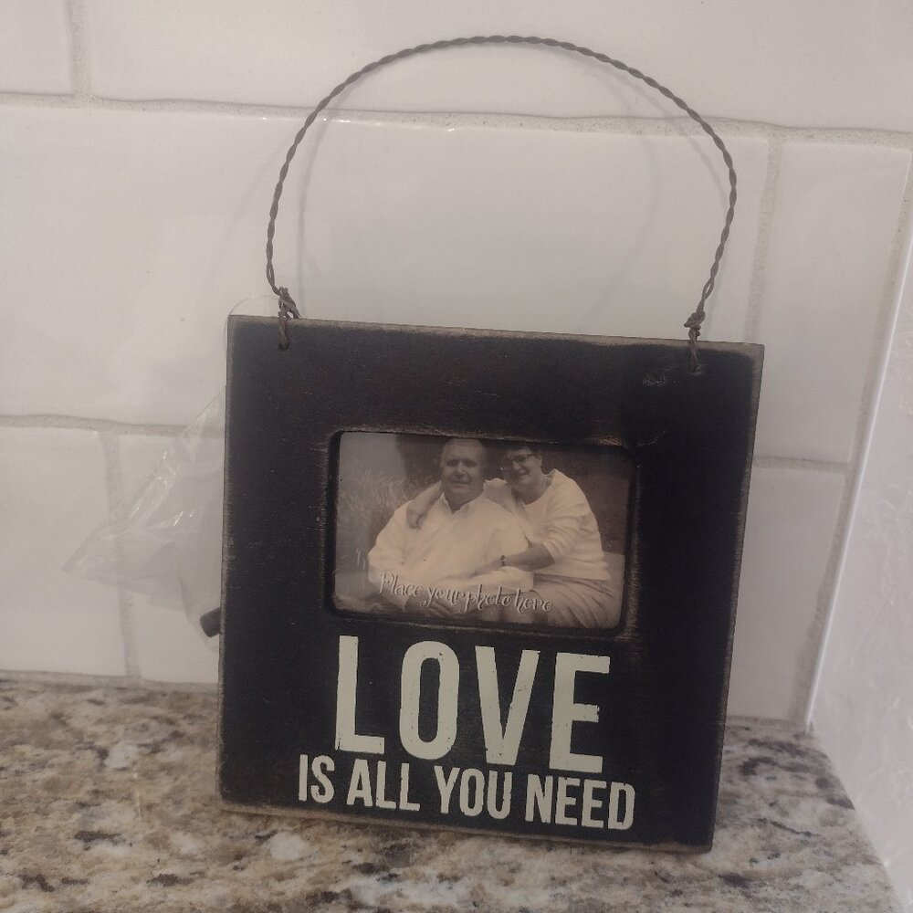 Love is all you need picture frame/sign, New, Primitives by Kathy